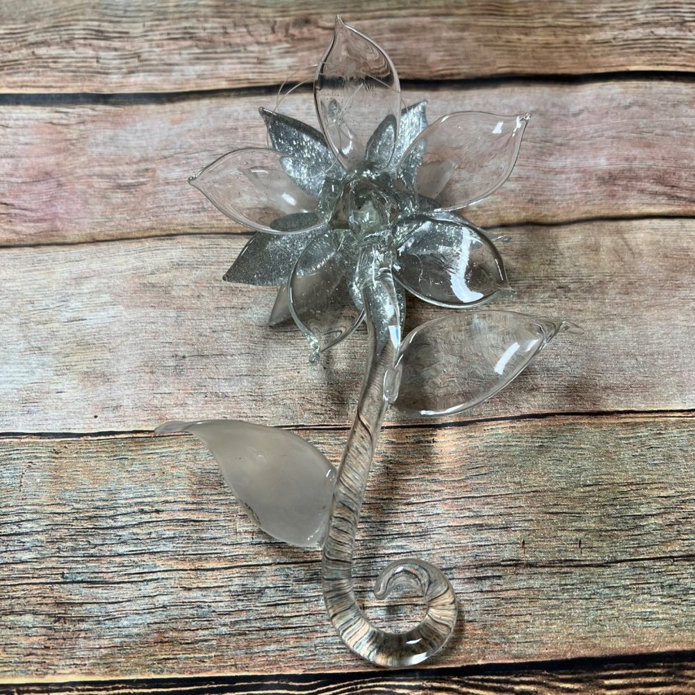 Blowen Glass Poinsettia Christmas Ornament 6” - Picture 9 of 10